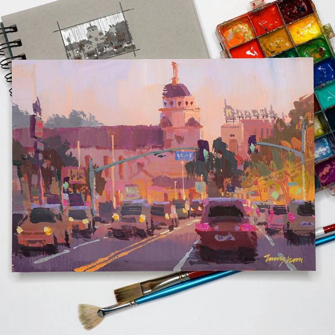 重慶美術(shù)培訓畫室美術(shù)生你知道如何用色彩來捕捉生活嗎？這畫面效果愛了！