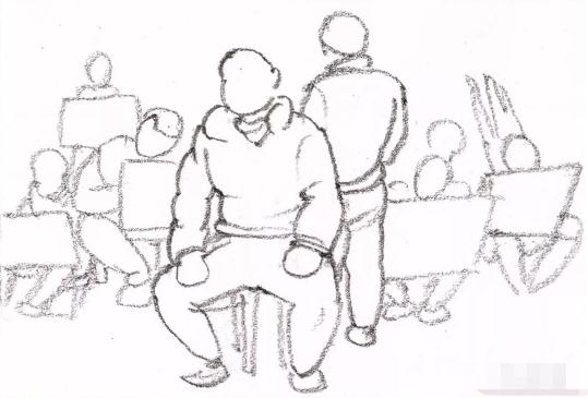 重慶畫室超強干貨丨校考必備的10種場景速寫構圖方式-重慶美術培訓