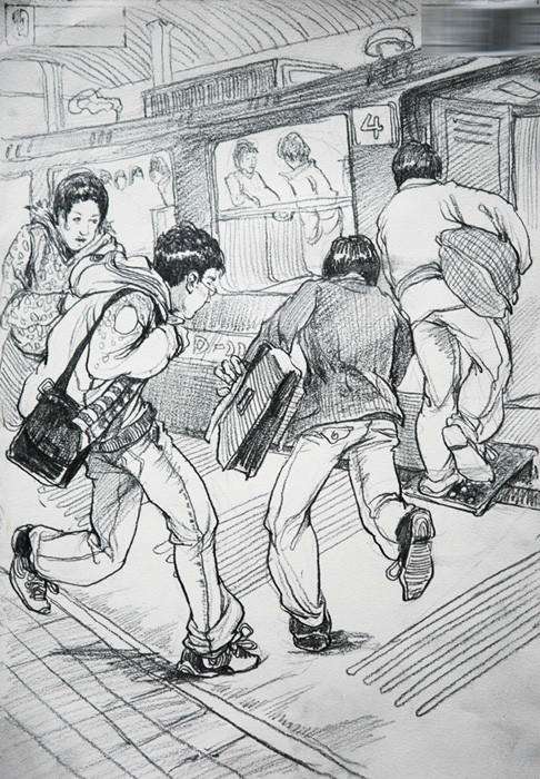 重慶美術培訓班老師分享，畫不同動態速寫的技巧方法